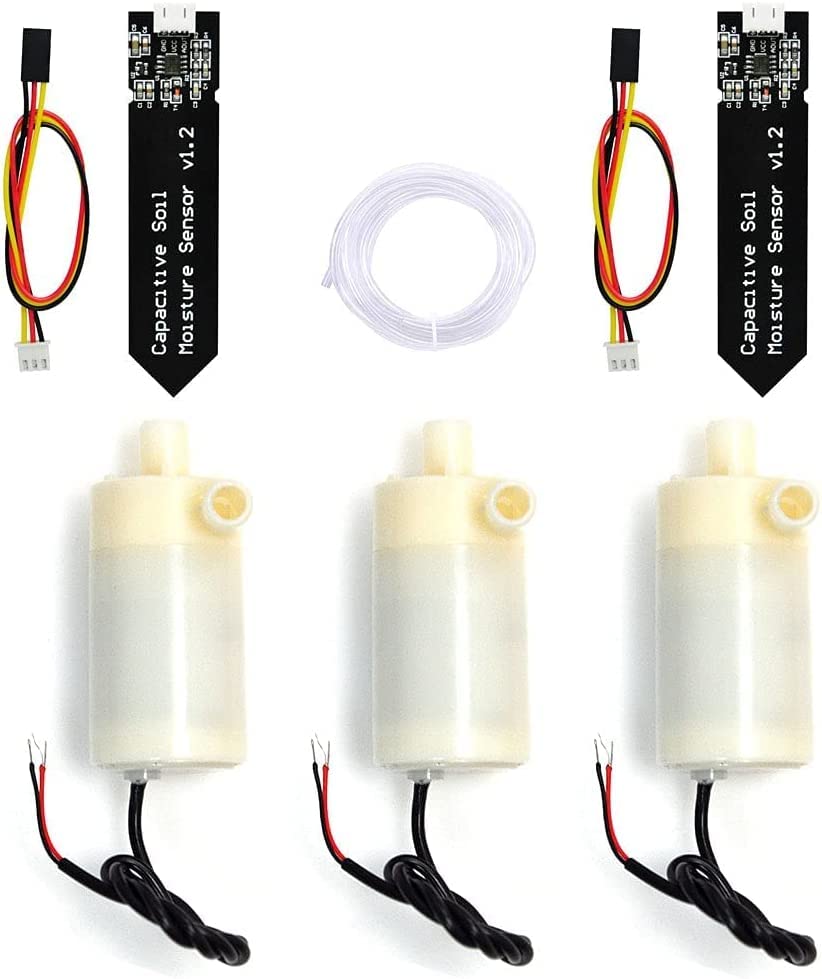 Super Debug Capacitive Soil Moisture Sensor and Water Pump for Moisture Detection Garden Watering-picture-12