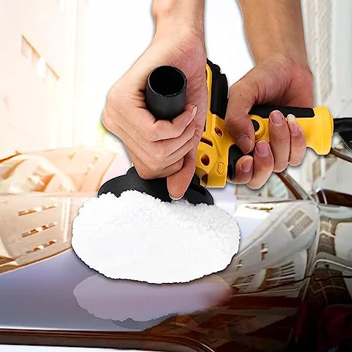 Mini Poliermaschine, 700W Auto Poliermaschine 125mm Exzenter Poliermaschine Polierer mit Geschwindigkeit 600-3600RPM, Seitengriff, 125mm Polierschwamm Zubehörset für Auto, Möbeln, Metall