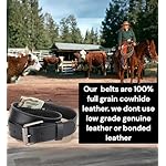 F&L CLASSIC Men’s Money Full Grain leather Belt, Hidden zipper Pocket, USA - Image 5