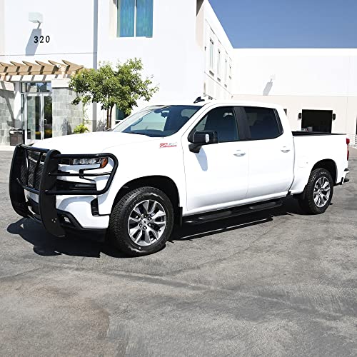 Westin Black Platinum 4 Oval Nerf Step Bars Silverado/Sierra 1500 Crew Cab 2019 #TOP22