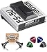 BOSS FS-5U Non-Latching Footswitch Pedal Bundle with 2-Pack of Blucoil Pedal Patch Cables and 4-Pack of Celluloid Guitar Picks