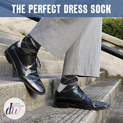 Debra Weitzner Mens Dress Socks Colorful Argyle Socks 12 Pairs Cotton Patterned Fun Socks 6