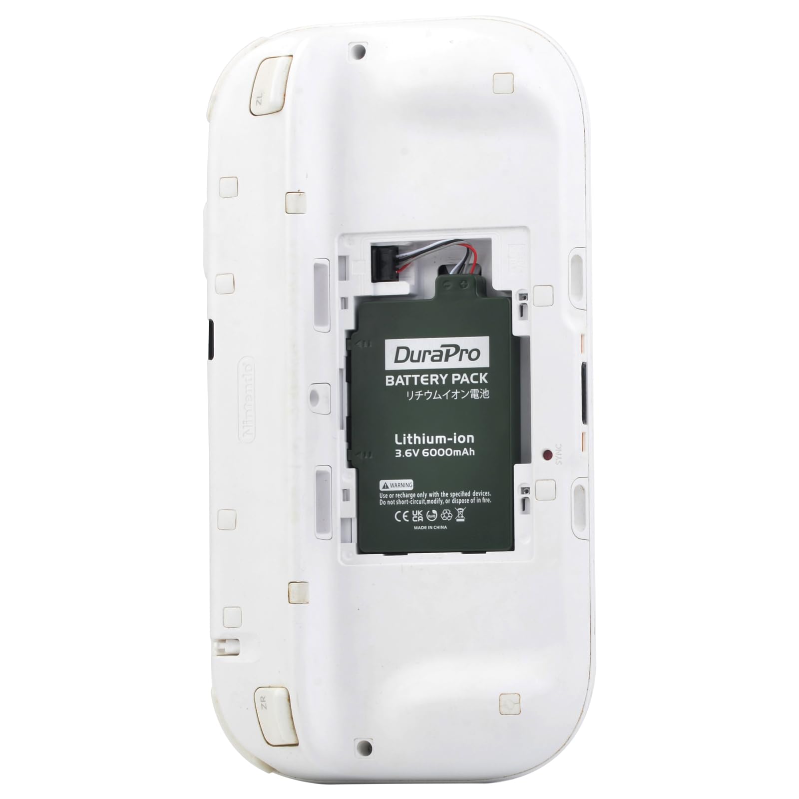 DuraPro Batteria 6000 mAh per Nintendo Wii U Wii-U WUP-012 WUP-010 Gamepad