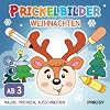 Prickelbilder Weihnachten: Basteln Weihnachten für Kinder ab 3 Jahren mit 50 Prickelvorlagen zum Malen, Prickeln, Ausschneiden als Nikolaus Bastelbuch Geschenk für Jungen und Mädchen, ohne Prickelset Taschenbuch – 26. Oktober 2022