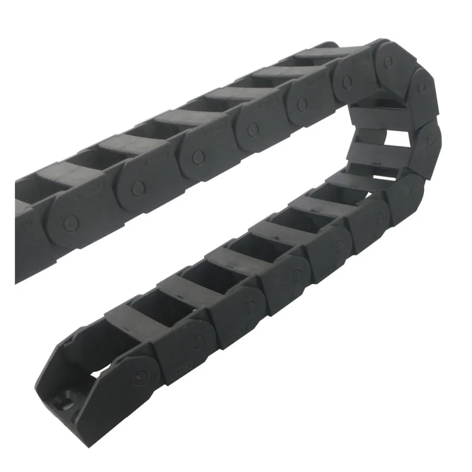 Equipos industriales Cadenas de transmisión 18 x 37 mm Tamaño Interno 1,01 M Longitud Cadena de Arrastre de Cable de Nailon Reforzado con plástico Cadenas de transmisión
