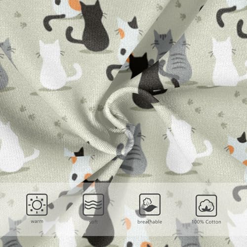 Boys' Exclusive Briefs Toddler Underwear 95% Combed Cotton Boxerbriefs 2T Cat Pattern 593