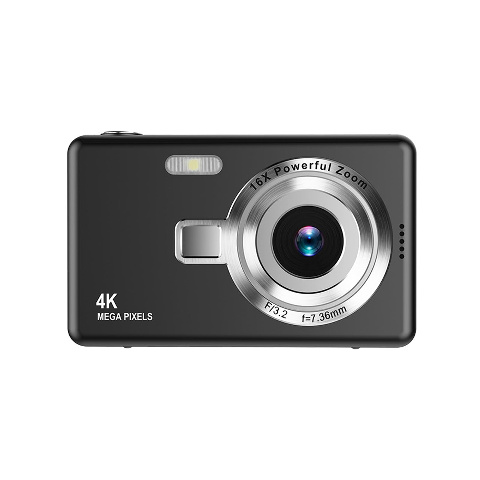 Cyfrowy Aparat dla Dzieci, 12 MP z automatyczną regulacją Ostrości, 1080 P, 2,4-calowy Aparat Cyfrowy z Ekranem TFT dla Studentów do Vlogów (BLACK)