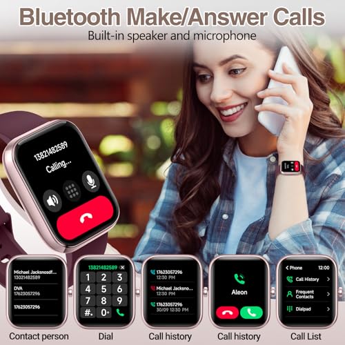 Image of Smart Watch for Women Men with Bluetooth Call, Alexa Built-in Smartwatch, 1.83 inchDIY Dial Fitness Watch with Sleep Heart Rate Monitor, 110+ Sport Modes, IP68 Waterproof Watch Compatible with Android iOS