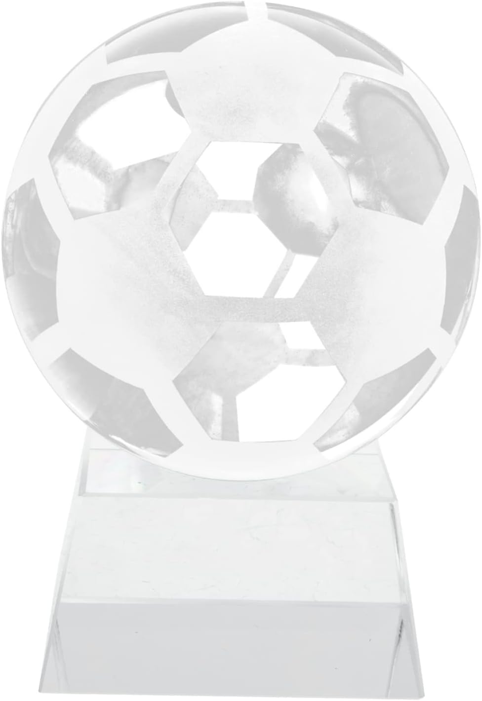 Crystal Soccer Ornament Stand Football Display for Collectors Souvenirs and Home Decor for Sports Enthusiasts and Themed Parties