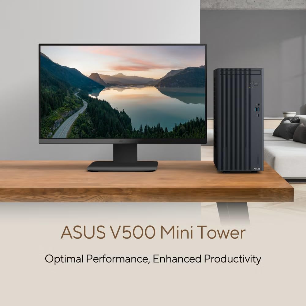 ASUS V500 Home & Business Desktop Computer Intel Core i7 (24MB Cache, up to 4.9GHz), 64GB RAM, 2TB PCIe SSD, Display Port, WiFi 6, HDMI, Keyboard and Mouse, 2-Monitor Support — view 4