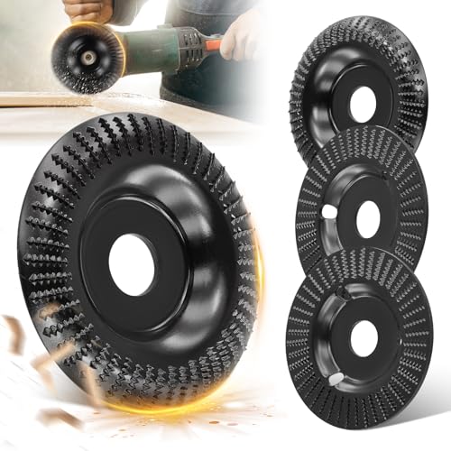 4 Pcs Muela Amoladora 115mm,Discos Madera Amoladora Para Lijar,Ta...