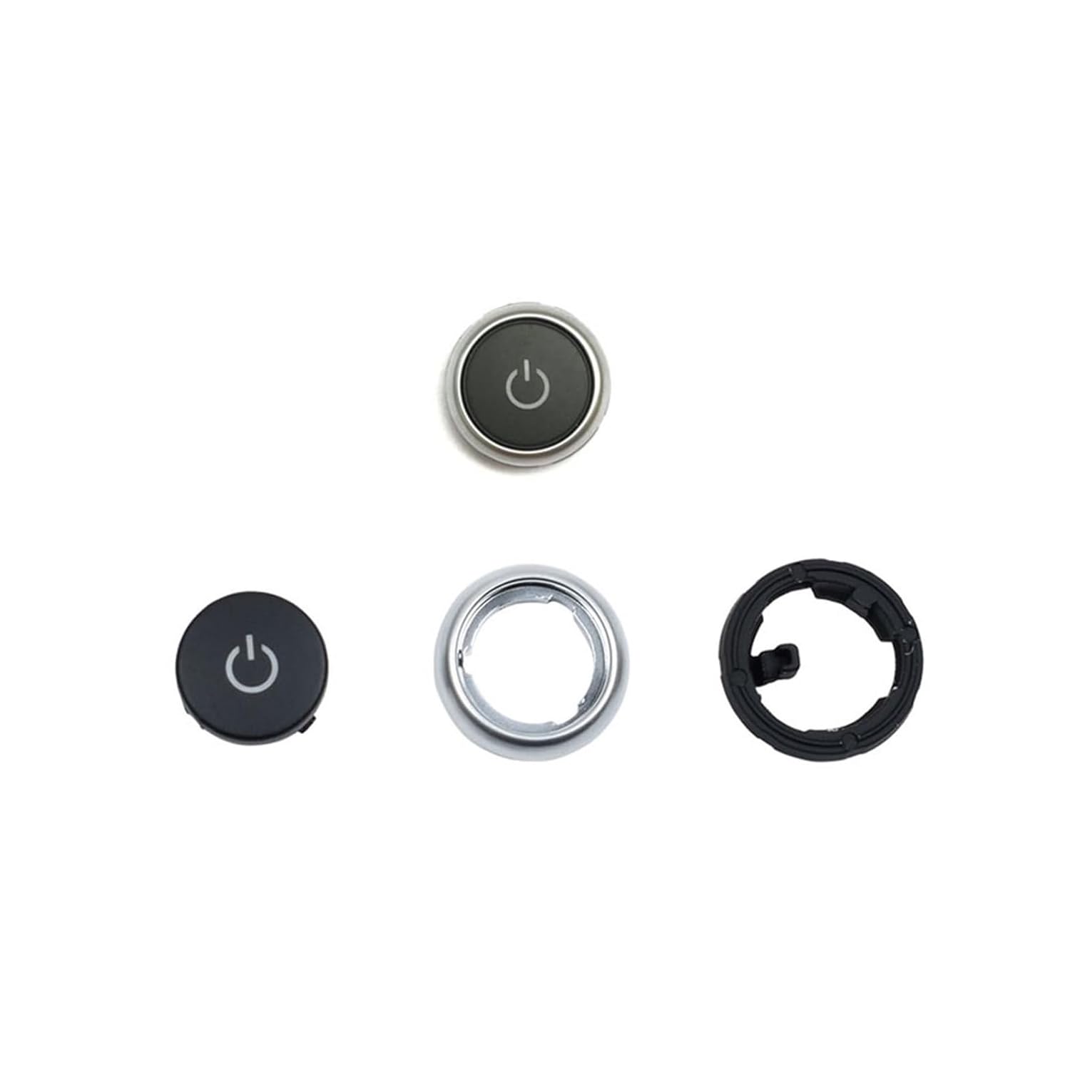 Dashboard Air Conditioning Ac Buttons Audio Control Auto Knob Switch Caps Compatible 5 6 7 Series F10 F06 F12 F01 F02 520 530(Audio Knob with Icon)