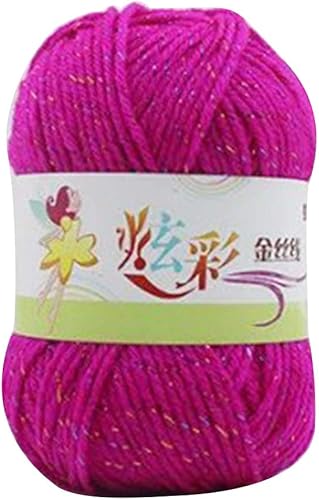 Miniatura 6 de Hilo de ganchillo de punto suave de 4 hebras Hilado de lana a mano Accesorios de costura DIY Juguete Educación Almohada Verde Ejército