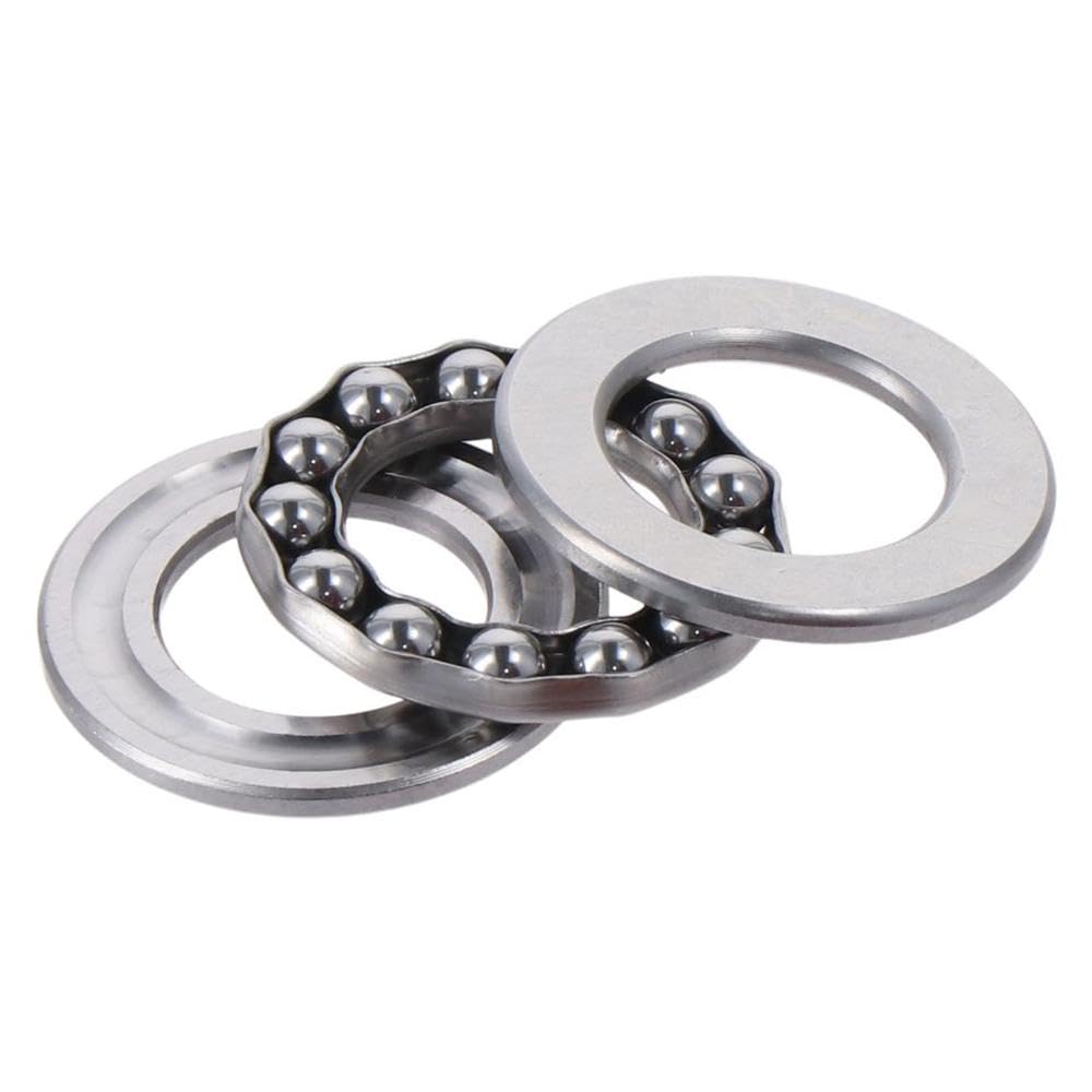 SHUATI Thrust Ball Bearings Single Direction Durable Stainless Steel Plane Axial Ball Bearing Easy to Maintain with Washers Jack, Pump(S51205 25x47x15mm)