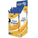  Bolígrafo BiC Cristal Original de punta redonda caja de 50 unidades Color Azul 92385-CS