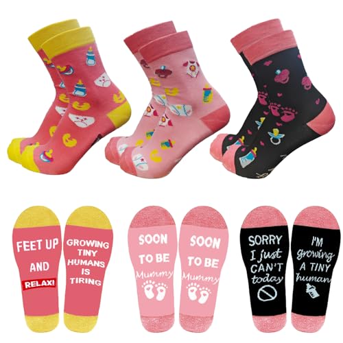 Chaussettes en coton pour future maman et papa : lot de 3 paires confort