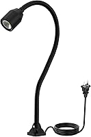 Vista 9 de Lámpara de taller LED de 900 lúmenes, lámpara flexible de cuello de cisne a prueba de agua IP65, cuello de cisne ajustable de 20" con base