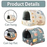2 Pack Guinea Pig Bed, Guinea Pig Bed, Comfortable House, Delicate Hide, Soft Small Animal Sleeping for Rabbit Hedgehog Habitat Cage Accessories - Image 3