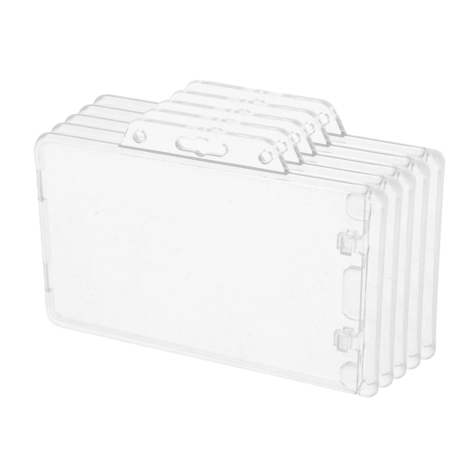 VILLCASE 20 Piezas Titular de la tarjeta de identificación titulares de tarjetas de identificación claras funda para de identificación Protector de transparente AbS