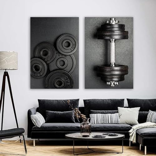 Tableau mural de fitness KEBIA en toile artistique premium pour salon moderne