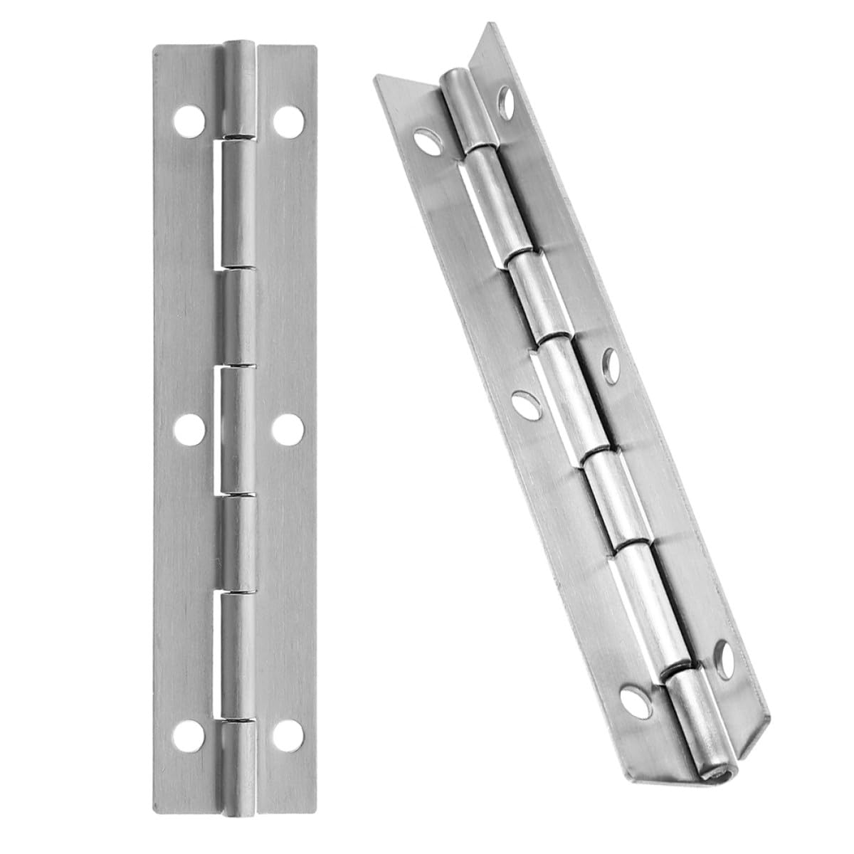 Ipetboom Bisagras de Piano de Acero Inoxidable 304 Bisagra de Mesa 6 Pulgadas Larga Resistente para Puertas de Armarios Puertas de Gabinete 6 Unidades Uso Doméstico y Profesional