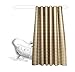 Produktbild AiZnoY Polyester Duschvorhang Anti-Schimmel Wasserdicht An Badewanne Bad Vorhang Für Badezimmer Inkl. 12 Duschvorhangringen Gitter Gold 120X200Cm