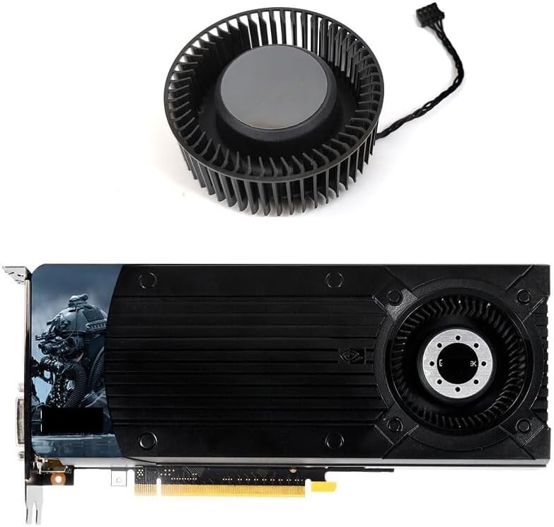 Graphics Card GTX1660S 6GRTX2060S 8G Gaming Graphics Card Turbine Cooling Fan, Diameter 66mm, Hole Pitch 37mm GPU Fan