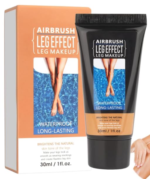 Maquillaje de Piernas Corporales,Legs Maquillaje para Piernas Loción,resistente al agua,Perfecto para Piernas,Corrector de Cobertura Completa,30ml