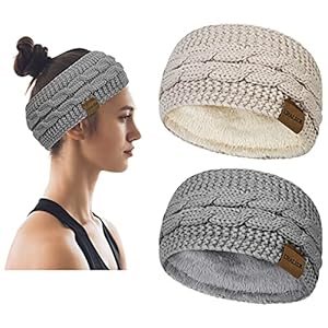 Hoofdband voor dames en meisjes, gebreid, dikke winter haarband, oorwarmer, elastisch, geschikt om te dragen tijdens het…