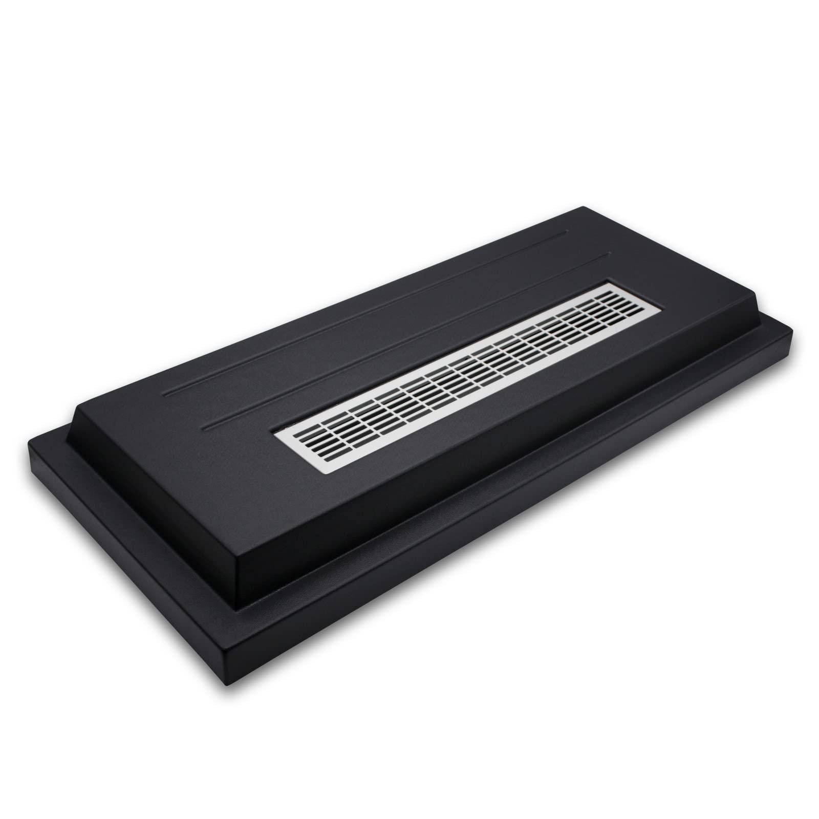 ZooPaul Terrarium Abdeckung schwarz 120x40 cm Gitter Silber