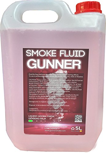 Liquido para maquinas de humo o niebla densidad Baja aroma Fresa Cover