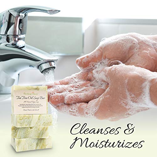 The Soap Haven TSH-TTOS4 Tea Tree Soap Bar - 4 Natural Tea Tree Oil Soap Bars thumb #3