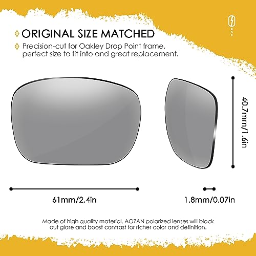 Image of ANSI Z87.1 Replacement Lenses For Oakley Drop Point OO9367 Sunglasses