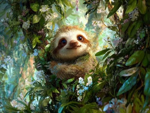 Peinture par numéro paresseux arbre idée cadeau activité manuelle