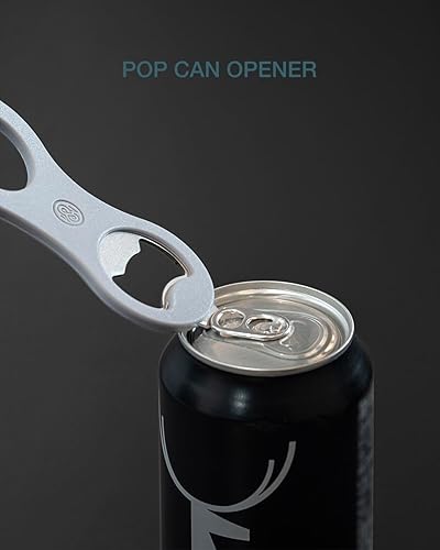 Miniatura 4 de 8SOM Abrebotellas de cerveza magnético 2 en 1 para refrigerador y RV con captador de tapas, superficie de silicona suave al tacto que protege el