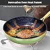 Nuwave Lux LE 13-Pc Cookware Set with Elegant Gold Handle, Diamond Infused Ceramic Non-Stick, PFAS Free, Premium Metal Lids, Ergonomic Stay-Cool Handles, Induction Ready & Compatible w/All Cooktops #2