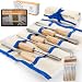 SCHAAF Full Size Wood Carving Tools, Set of 7 | for Beginners, Hobbyists and Professionals | Canvas Case Included