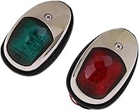 Vista 1 de Luz de navegación de anclaje de popa LED de montaje lateral de 2 piezas para yate marino NAV que indica fácil de montar