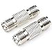 ANHAN Mini UHF Female to Mini UHF Female Connectors Pl259 Adapter Mini UHF Female Coupler RF coaxial Coax Cable Connector for Amateur Radio Citizens Band Radio Marine VHF Radio 2Packs