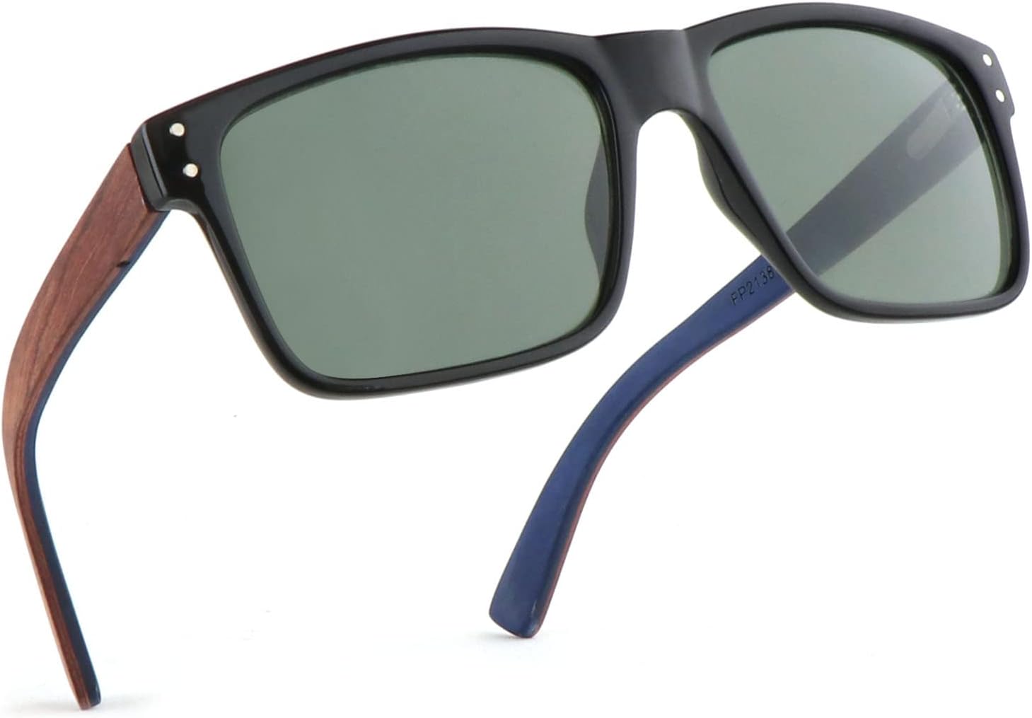 SUNMER WOODWood Sunglasses for Men and Women Vintage Polarized Lenses Uv Protection Bamboo Wooden Sun Glasses