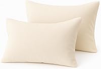 Vista 47 de COTTON STICH Juego de 2 fundas de almohada para niños pequeños, mini fundas de almohada de algodón de 600 hilos, fundas de almohada suaves y ligeras