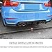 JC SPORTLINE Carbon Fiber Rear Diffuser Lip fits BMW 3 Series F80 M3 Sedan 4 Series F82 F83 M4 Coupe Convertible 2014-2019 3PCS/Set