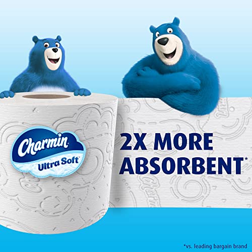 Charmin Ultra Soft Cushiony Touch Toilet Paper, 24 Family Mega Rolls = 123 Regular Rolls (Packaging May Vary)