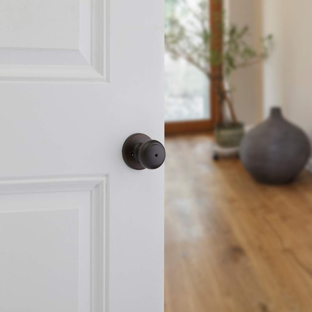 Kwikset 93001-868 Cove Privacy Knob Lockset, Venetian Bronze, No Size - Image 4