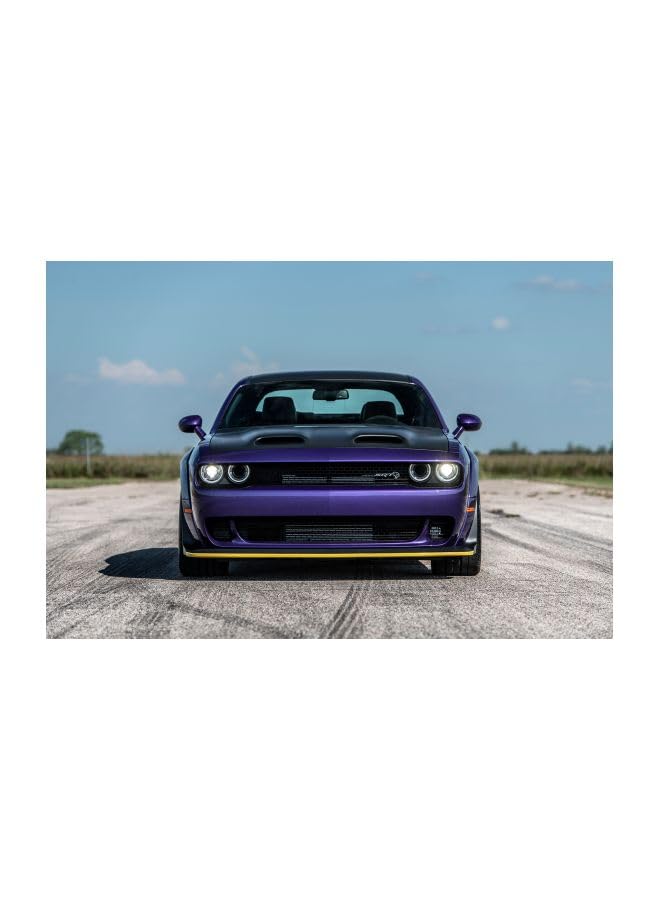 bpa Hennessey Challenger Srt Hellcat Eye Themed Canvas Print With Hidden Frame 100x67x3.5Cm Multicolor