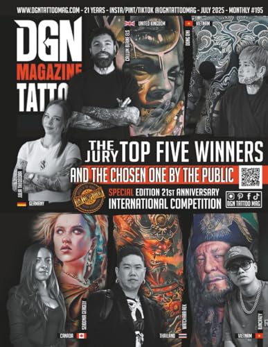 Dgn Tattoo Magazine - Top Five Winners And The Chosen One By The Public - 21 Years #195