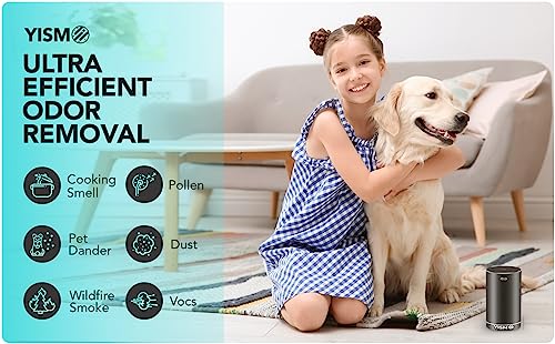 Clean Air Freshener And Odor Eliminator. Travel Size Electric Fragrance Diffuser Removes Pet, Smoke And Other Odors. Smart-Touch Usb Charge. Home, Office Or Travel. (Pet, Black) #TOP3