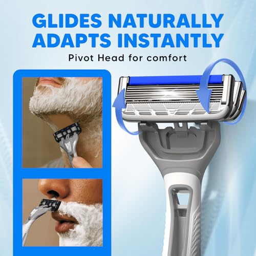 Image of LetsShave Pro 6 Portable Starter Kit for Men | World's First 6-Blade Disposable Razor with, 2 Transparent Shave Gel (15ml) & 1 After Shave Balm (30ml) | Travel Grooming Kit for Smooth Shave