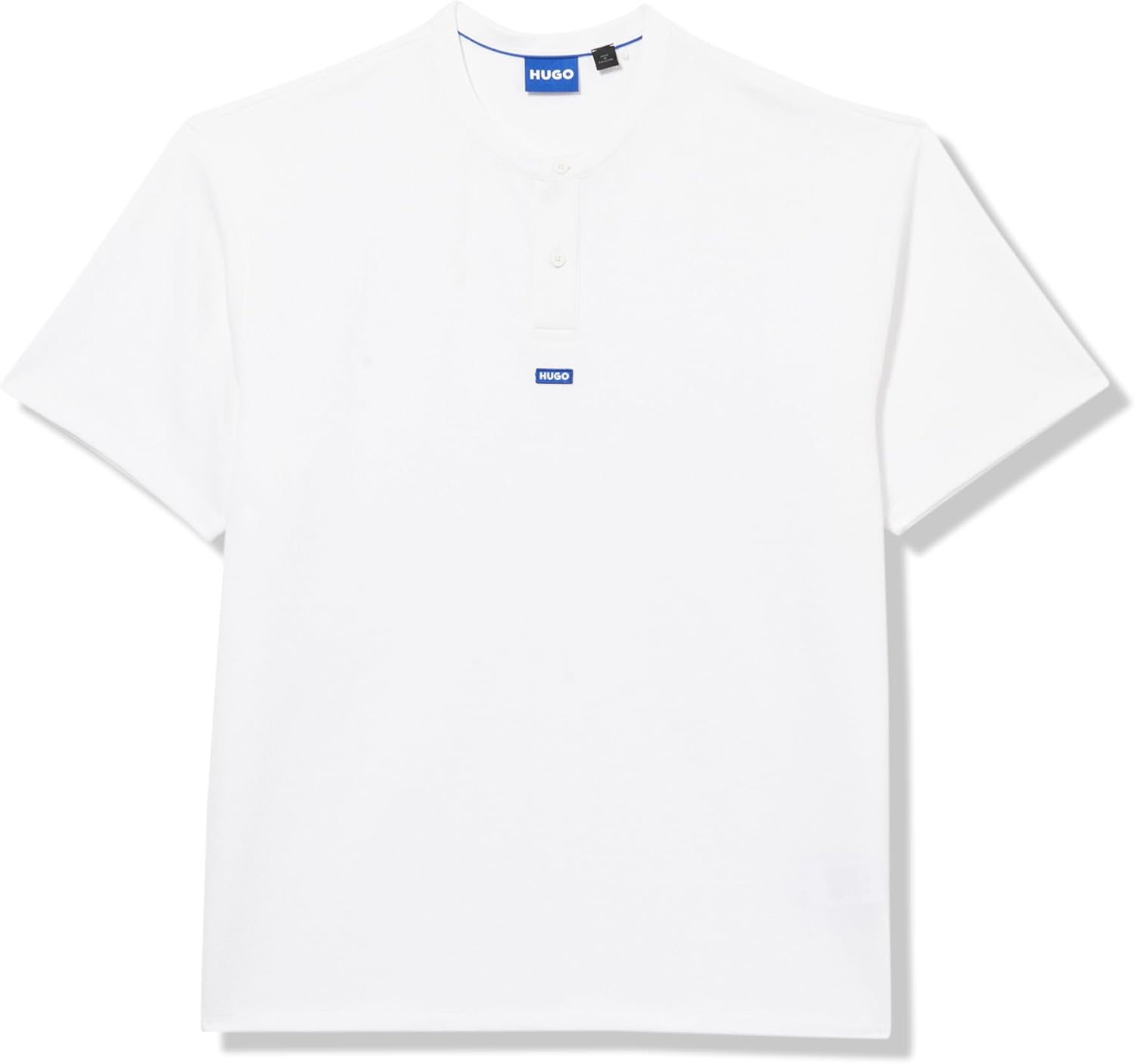 HUGO Men's Small Logo Cotton Henley T-Shirt