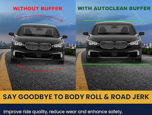 Image of Autoclean Rear Coil Spring Rubber Buffer Kit for i10 | Size C | Increases Car Height, Shock Absorber & Suspension Stabilizer Cushioner